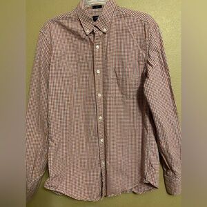Men's J Crew Jaspe Plaid Button Down Long Sleeve Shirt Size M Slim